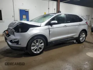2019 Ford Edge Titanium with VIN 2FMPK4K92KBC17736, listed as a Copart auction lot 52619465 with 53,436 mi miles and Salvage Title. Bid and sale history available at carsss.com. Image 1.