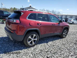 2019 Jeep Cherokee Limited with VIN 1C4PJMDX9KD380560, listed as a Copart auction lot 53419085 with 56,797 mi miles and Salvage title. Bid and sale history available at DreamBid. Image 3.
