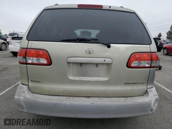 2002 Toyota Sienna LE with VIN 4T3ZF13CX2U473002, listed as a Copart auction lot 86553254 with 359,659 mi miles and Salvage Title. Bid and sale history available at DreamBid. Image 6.