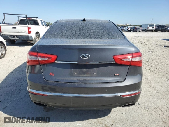 2014 Kia Cadenza Premium with VIN KNALN4D72E5124419, listed as a Copart auction lot 50237975 with 180,826 mi miles and Clean Title. Bid and sale history available at carsss.com. Image 6.