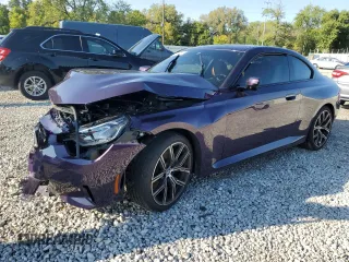 2023 BMW 2 Series 230i xDrive with VIN 3MW33CM03P8D61218, listed as a Copart auction lot 70208084 with 0 mi miles and Salvage Title. Bid and sale history available at carsss.com. Image 1.