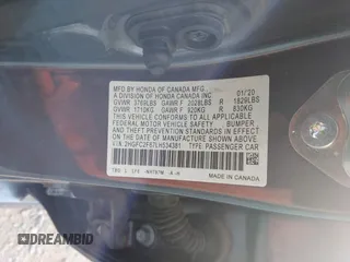 2020 Honda Civic LX with VIN 2HGFC2F67LH534381, listed as a IAAI auction lot 42056676 with 124,344 mi miles and . Bid and sale history available at DreamBid. Image 9.