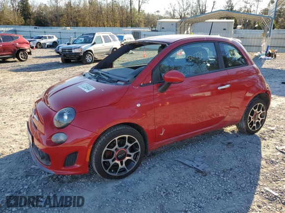 2013 FIAT 500 Turbo with VIN 3C3CFFHH7DT633813, listed as a Copart auction lot 87255644 with 86,778 mi miles and Salvage Title. Bid and sale history available at carsss.com. Image 1.