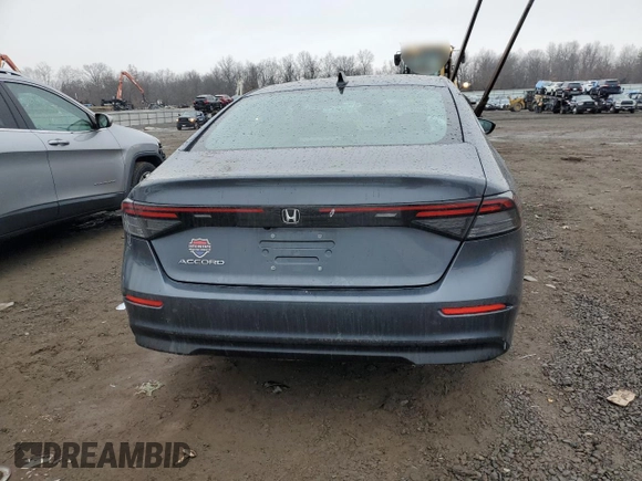 2024 Honda Accord LX z VIN 1HGCY1F20RA020116, wystawiony jako Copart lot #43145765 z przebiegiem Nie podano mil oraz Szkoda całkowita • Salvage title. Historia ofert i sprzedaży dostępna na DreamBid. Obrazek 6.