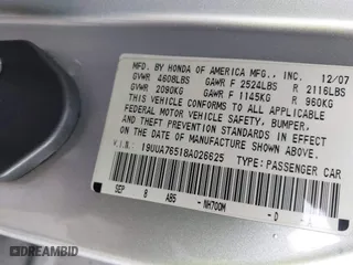 2008 Acura TL Type-S with VIN 19UUA76518A026625, listed as a IAAI auction lot 41901323 with 203,472 mi miles. Bid and sale history available at carsss.com. Image 9.