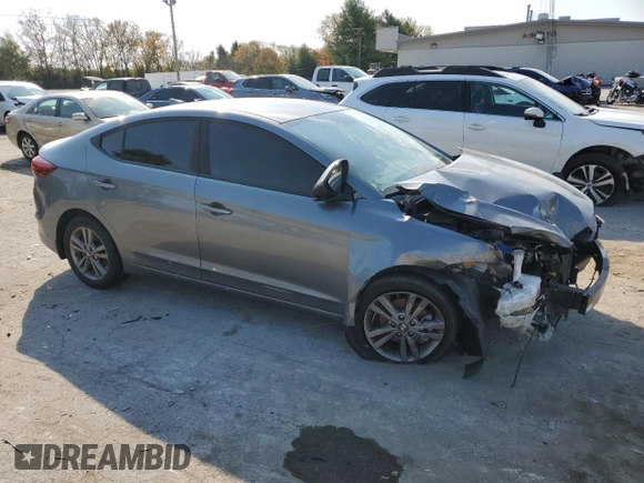 2018 Hyundai Elantra SEL with VIN 5NPD84LF9JH269555, listed as a Copart auction lot 77937644 with Not Provided miles and Salvage Title. Bid and sale history available at DreamBid. Image 4.