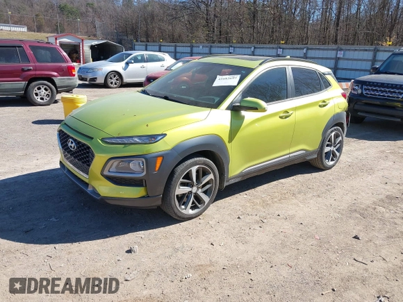 2020 Hyundai Kona Limited with VIN KM8K33A50LU564963, listed as a IAAI auction lot 41683697 with 87,893 mi miles. Bid and sale history available at carsss.com. Image 17.