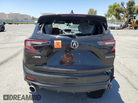 2021 Acura RDX w/A-Spec Package with VIN 5J8TC2H68ML020690, listed as a Copart auction lot 60851945 with Not provided miles and Salvage title. Bid and sale history available at DreamBid. Image 6.