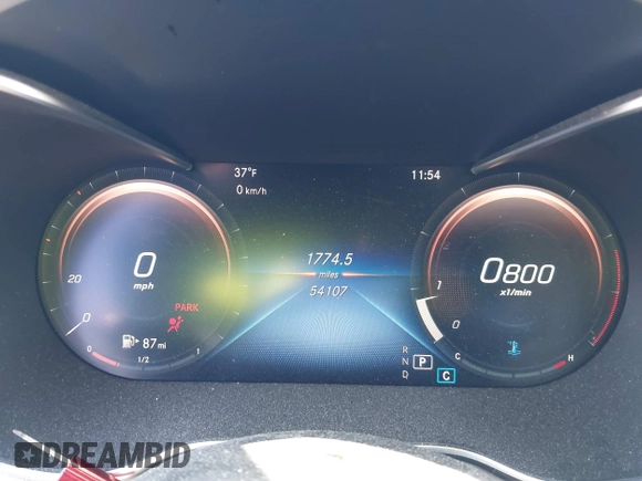 2019 Mercedes-Benz C 300 with VIN WDDWF8EB8KR515401, listed as a IAAI auction lot 41702180 with 54,107 mi miles and . Bid and sale history available at carsss.com. Image 7.