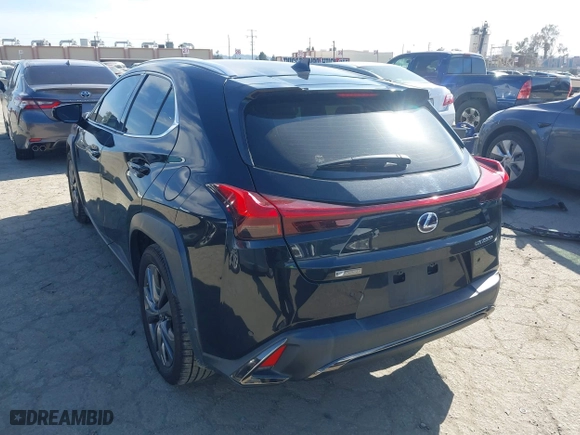 2020 Lexus UX with VIN JTHR9JBH8L2029954, listed as a IAAI auction lot 41939048 with 79,703 mi miles. Bid and sale history available at carsss.com. Image 3.