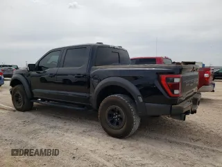 2021 Ford F-150 Raptor with VIN 1FTFW1RG9MFC63220, listed as a Copart auction lot 55026964 with 47,900 mi miles and Salvage Title. Bid and sale history available at carsss.com. Image 2.