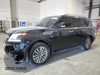 2021 Nissan Armada SL with VIN JN8AY2BB0M9792793, listed as a Copart auction lot 41376175 with 86,821 mi miles and Salvage Title. Bid and sale history available at carsss.com. Image 1.