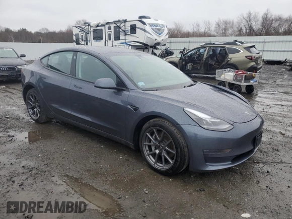 2022 Tesla Model 3 Long Range with VIN 5YJ3E1EB0NF120016, listed as a Copart auction lot 51757835 with 40,030 mi miles and Salvage Title. Bid and sale history available at DreamBid. Image 4.