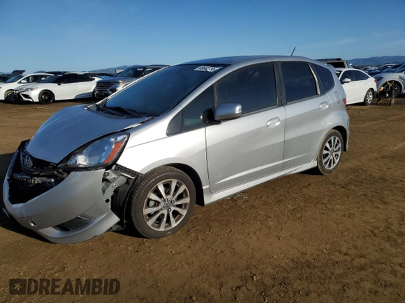 2013 Honda Fit Sport with VIN JHMGE8H5XDC026817, listed as a Copart auction lot 49682795 with 129,618 mi miles and Salvage Title. Bid and sale history available at carsss.com. Image 1.