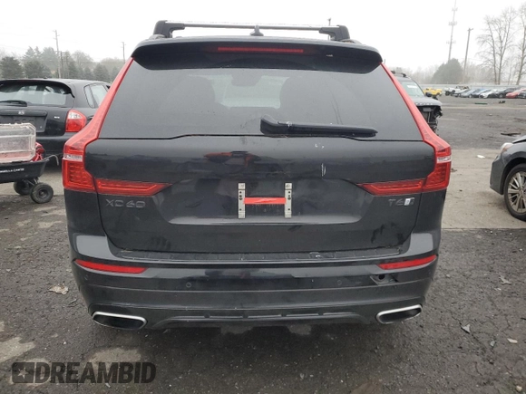 2018 Volvo XC60 R-Design with VIN YV4A22RM0J1047067, listed as a Copart auction lot 88360895 with 62,658 mi miles and Salvage title. Bid and sale history available at DreamBid. Image 6.
