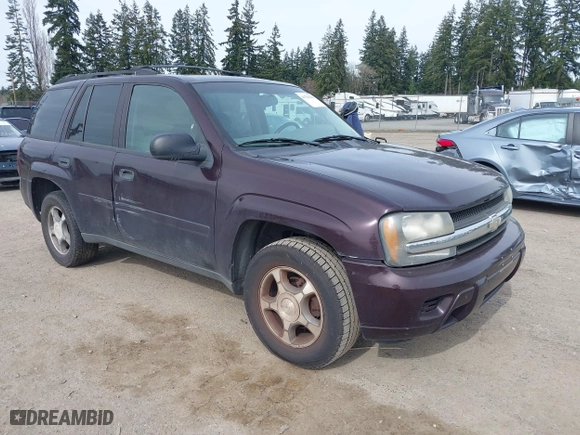 2008 Chevrolet TrailBlazer LT w/1LT with VIN 1GNDS13S482137559, listed as a IAAI auction lot 41756243 with 1 mi miles. Bid and sale history available at carsss.com. Image 1.