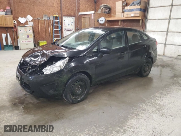 2013 Ford Fiesta S with VIN 3FADP4AJ2DM110665, listed as a Copart auction lot 59499455 with 203,465 mi miles and Salvage title. Bid and sale history available at DreamBid. Image 1.