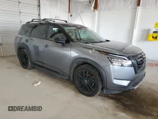 2022 Nissan Pathfinder Platinum with VIN 5N1DR3DK0NC215464, listed as a Copart auction lot 55398925 with 85,302 mi miles and Salvage title. Bid and sale history available at DreamBid. Image 4.