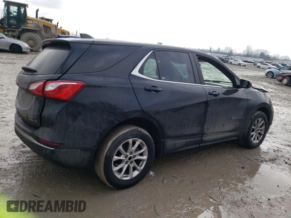 2021 Chevrolet Equinox LT with VIN 2GNAXTEV7M6125264, listed as a Copart auction lot 46973595 with Not Provided miles and Salvage Title. Bid and sale history available at DreamBid. Image 3.
