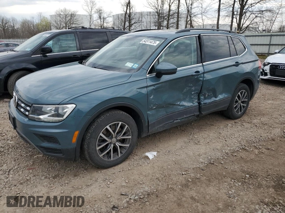 2019 Volkswagen Tiguan SE with VIN 3VV2B7AX0KM132572, listed as a Copart auction lot 54511475 with 65,394 mi miles and Salvage Title. Bid and sale history available at DreamBid. Image 1.
