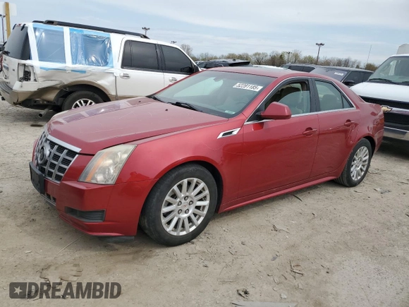 2012 Cadillac CTS Luxury with VIN 1G6DH5E58C0131602, listed as a Copart auction lot 52281185 with 106,409 mi miles and Clean Title. Bid and sale history available at DreamBid. Image 1.