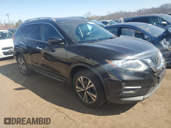2019 Nissan Rogue SV with VIN 5N1AT2MV9KC816800, listed as a Copart auction lot 49165225 with 107,665 mi miles and Salvage Title. Bid and sale history available at carsss.com. Image 4.
