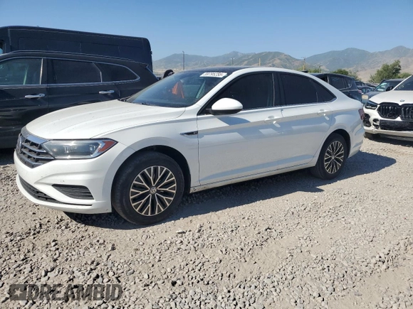 2019 Volkswagen Jetta SEL z VIN 3VWE57BU0KM053777, wystawiony jako Copart lot #59795255 z przebiegiem 182 260 mil mil oraz Szkoda całkowita • Salvage title. Historia ofert i sprzedaży dostępna na DreamBid. Obrazek 1.