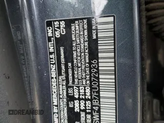 2015 Mercedes-Benz C 300 with VIN 55SWF4JB7FU072936, listed as a Copart auction lot 49682475 with 122,269 mi miles and Salvage Title. Bid and sale history available at carsss.com. Image 13.