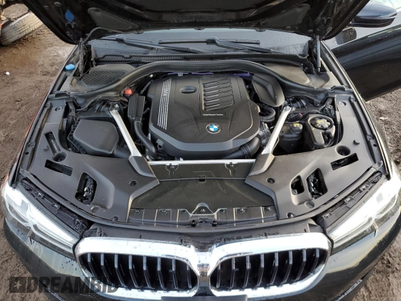2022 BMW 5 Series 540i xDrive with VIN WBA73BJ04NWX56724, listed as a Copart auction lot 44247125 with 41,793 mi miles and Salvage title. Bid and sale history available at DreamBid. Image 11.