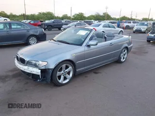 2005 BMW 3 Series 325Ci with VIN WBABW33475PL38577, listed as a IAAI auction lot 41734505 with 69,238 mi miles and . Bid and sale history available at carsss.com. Image 2.