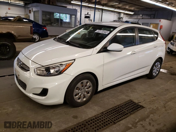 2017 Hyundai Accent SE with VIN KMHCT5AE4HU307294, listed as a Copart auction lot 64852993 with 124,361 mi miles. Bid and sale history available at carsss.com. Image 1.
