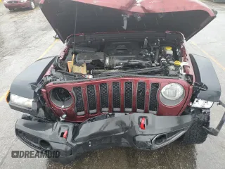 2021 Jeep Wrangler Unlimited Rubicon with VIN 1C4HJXFN1MW695586, listed as a Copart auction lot 59140415 with 47,059 mi miles and Salvage title. Bid and sale history available at DreamBid. Image 12.