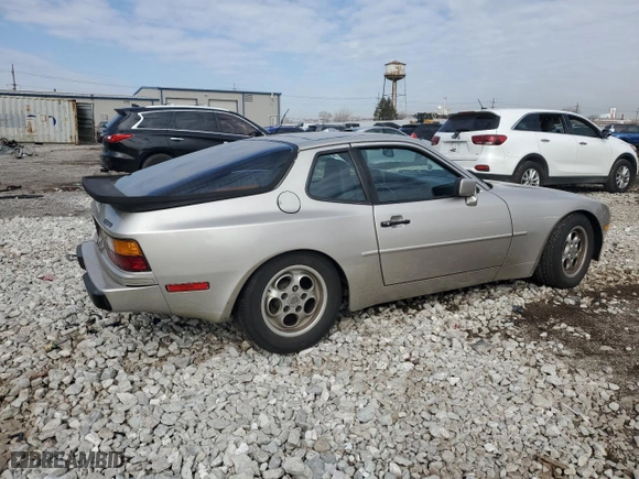 1986 Porsche 944 with VIN WP0AA0948GN456431, listed as a Copart auction lot 50547565 with 127,654 mi miles and Clean Title. Bid and sale history available at carsss.com. Image 3.