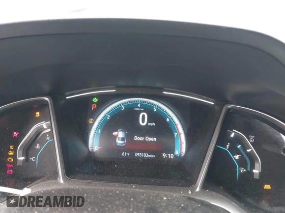 2017 Honda Civic Sedan EX-T with VIN 2HGFC1F33HH642777, listed as a IAAI auction lot 42003195 with 93,103 mi miles. Bid and sale history available at carsss.com. Image 7.
