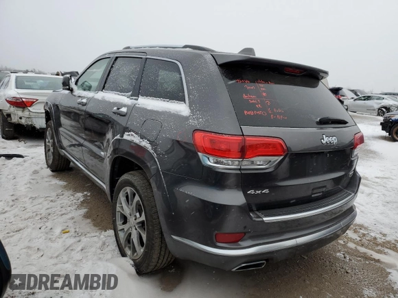 2019 Jeep Grand Cherokee Summit with VIN 1C4RJFJT1KC637285, listed as a Copart auction lot 88924355 with 64,592 mi miles and Non Repairable. Bid and sale history available at carsss.com. Image 2.