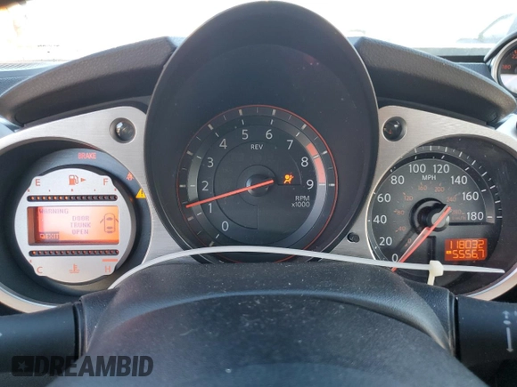 2010 Nissan 370Z Touring with VIN JN1AZ4EH9AM503779, listed as a Copart auction lot 83625044 with 118,032 mi miles and Salvage Title. Bid and sale history available at carsss.com. Image 9.