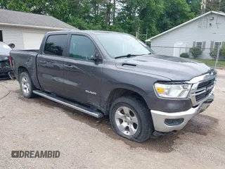 2021 Ram 1500 Big Horn with VIN 1C6SRFFT6MN646291, listed as a IAAI auction lot 42429243 with 74,364 mi miles and . Bid and sale history available at DreamBid. Image 1.