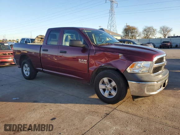 2018 Ram 1500 Tradesman with VIN 1C6RR6FG8JS347450, listed as a Copart auction lot 80323384 with 192,937 mi miles and Salvage title. Bid and sale history available at DreamBid. Image 4.