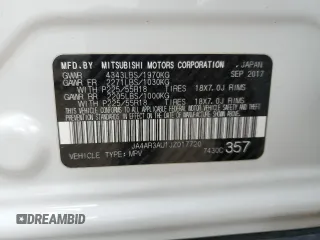 2018 Mitsubishi Outlander Sport ES 2.0 with VIN JA4AR3AU1JZ017720, listed as a Copart auction lot 50654725 with 99,038 mi miles and Salvage Title. Bid and sale history available at carsss.com. Image 14.