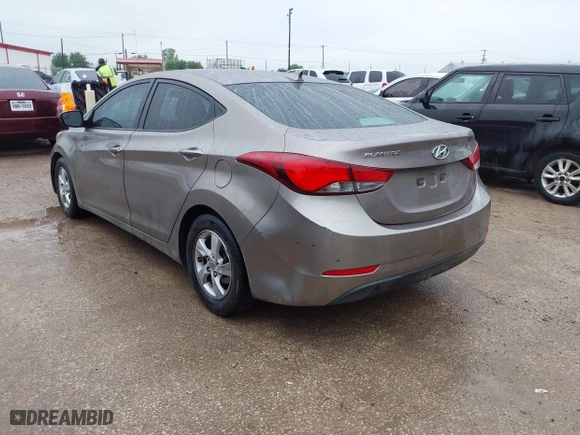 2015 Hyundai Elantra SE with VIN 5NPDH4AE9FH587774, listed as a IAAI auction lot 41960355 with 175,727 mi miles. Bid and sale history available at carsss.com. Image 3.