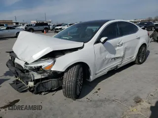2014 Kia Cadenza Premium with VIN KNALN4D77E5143967, listed as a Copart auction lot 87729595 with 143,885 mi miles and Salvage Title. Bid and sale history available at carsss.com. Image 1.