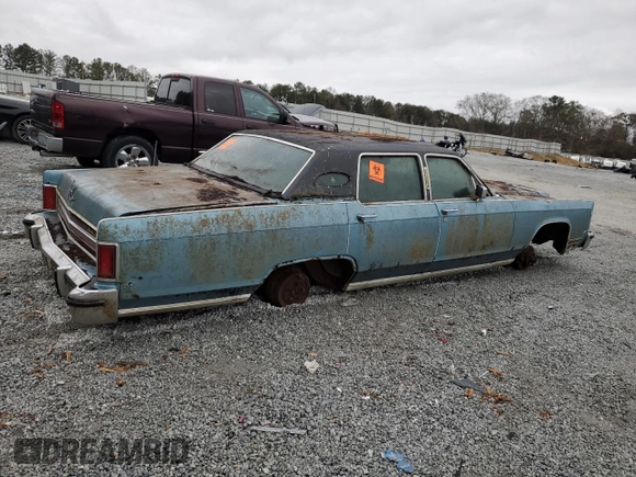 1976 Lincoln Continental with VIN NOV1NNP1AT3, listed as a Copart auction lot 89287695 with Not Provided miles and Non Repairable. Bid and sale history available at DreamBid. Image 3.
