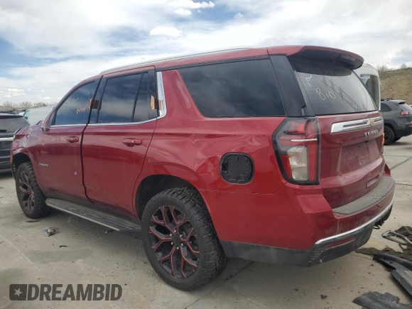 2022 Chevrolet Tahoe LT z VIN 1GNSCNKD8NR107255, wystawiony jako Copart lot #49085035 z przebiegiem Nie podano mil oraz Szkoda całkowita • Salvage title. Historia ofert i sprzedaży dostępna na DreamBid. Obrazek 2.