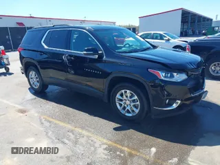 2021 Chevrolet Traverse LT Cloth with VIN 1GNERGKW2MJ185049, listed as a IAAI auction lot 41848317 with 85,546 mi miles. Bid and sale history available at carsss.com. Image 1.