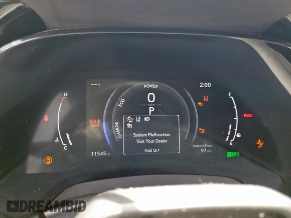 2023 Lexus RX 500h F Sport Performance with VIN 2T2BCMEA3PC001843, listed as a Copart auction lot 56224235 with 11,545 mi miles and Salvage title. Bid and sale history available at DreamBid. Image 9.