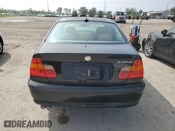 2004 BMW 3 Series 330xi with VIN WBAEW53444PN34595, listed as a Copart auction lot 70640873 with 0 mi miles and Salvage Title. Bid and sale history available at carsss.com. Image 6.