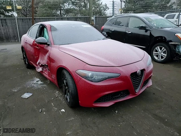2020 Alfa Romeo Giulia Ti Sport with VIN ZARFANBN3L7632912, listed as a Copart auction lot 41491845 with 0 mi miles and Salvage Title. Bid and sale history available at carsss.com. Image 11.