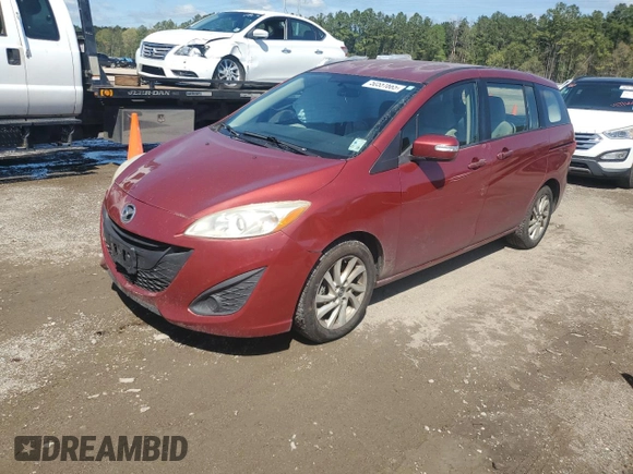 2013 Mazda 5 Sport z VIN JM1CW2BL9D0154484, wystawiony jako Copart lot #50551665 z przebiegiem 149 765 mil mil oraz Szkoda całkowita • Salvage title. Historia ofert i sprzedaży dostępna na DreamBid. Obrazek 1.