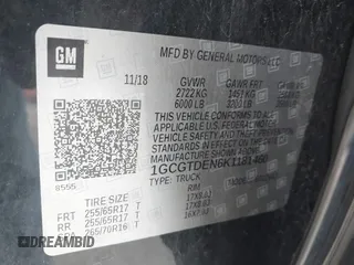 2019 Chevrolet Colorado 4WD Z71 z VIN 1GCGTDEN6K1181460, wystawiony jako IAAI lot #41815027 z przebiegiem 103 283 mil mil oraz . Historia ofert i sprzedaży dostępna na DreamBid. Obrazek 9.