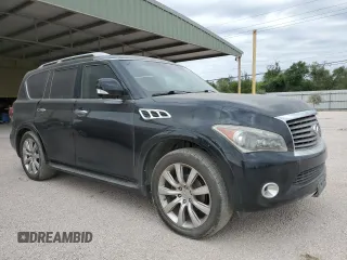 2012 Infiniti QX56 8-passenger with VIN JN8AZ2ND3C9716249, listed as a Copart auction lot 75364924 with 0 mi miles and Clean Title. Bid and sale history available at carsss.com. Image 4.